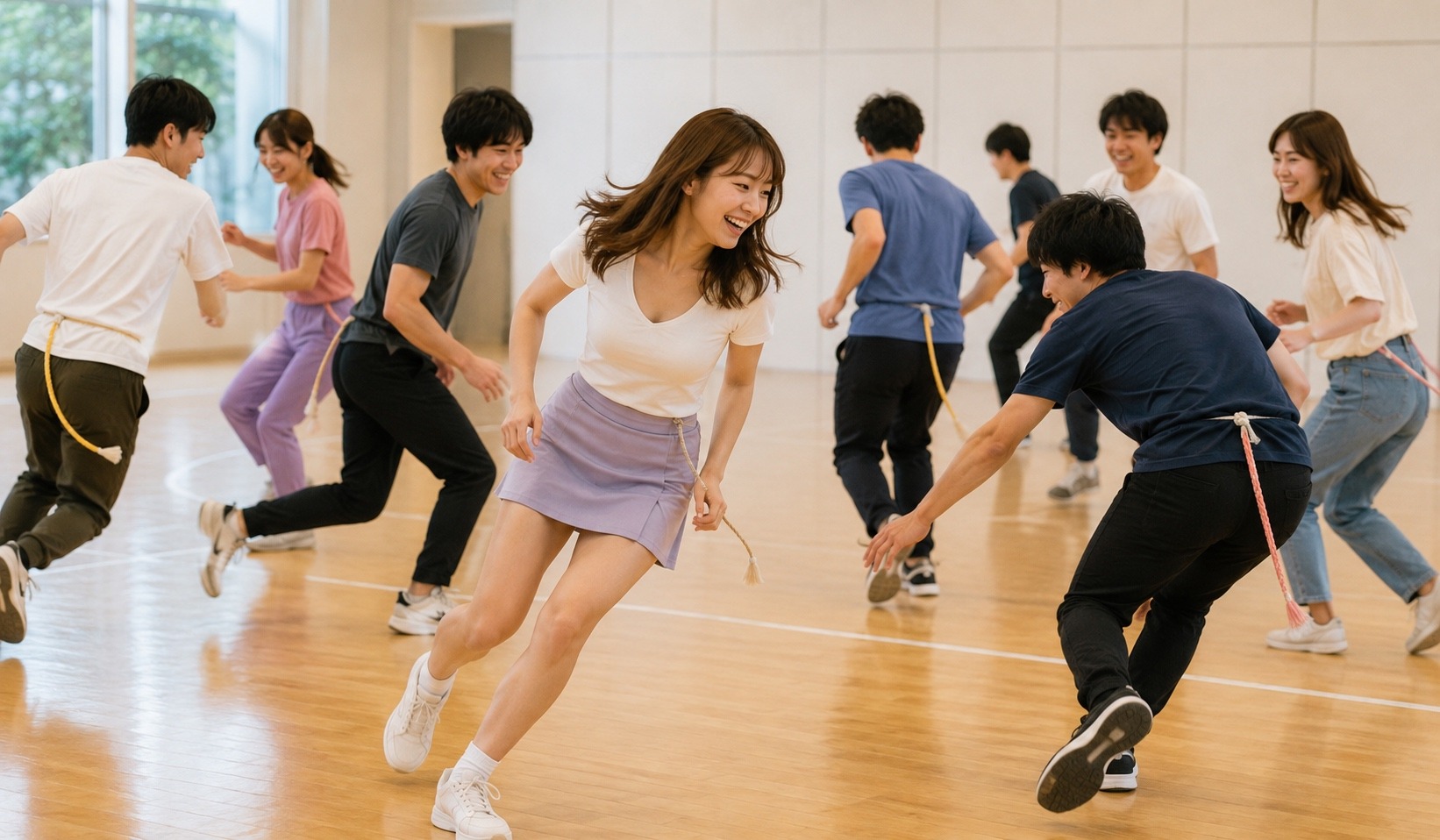 搶尾巴遊戲（追尾巴）｜用腳踩尾巴繩的8人以上破冰團康