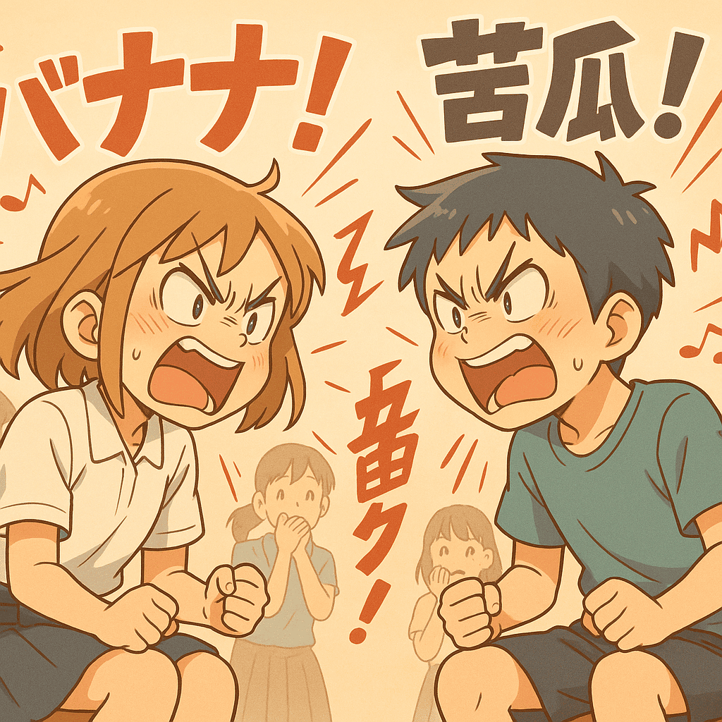 破冰遊戲 – 憤怒水果／憤怒蔬菜