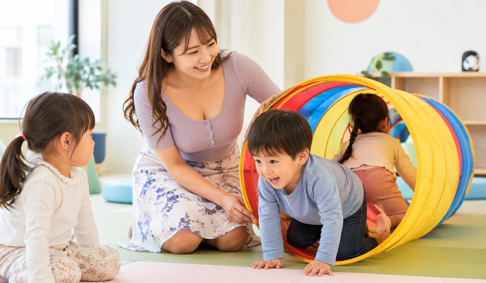 爬爬滾筒遊戲｜幼兒練習爬行、翻滾與安全感