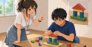 合作遊戲 - 你講我砌．透過溝通拼出一樣的圖案